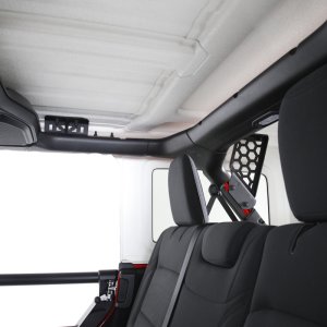 Jeep Wrangler JLU Roof Rack Accessory - Go Rhino - SRM Roll Bar Mount Kit - Textured Black - `19-`22